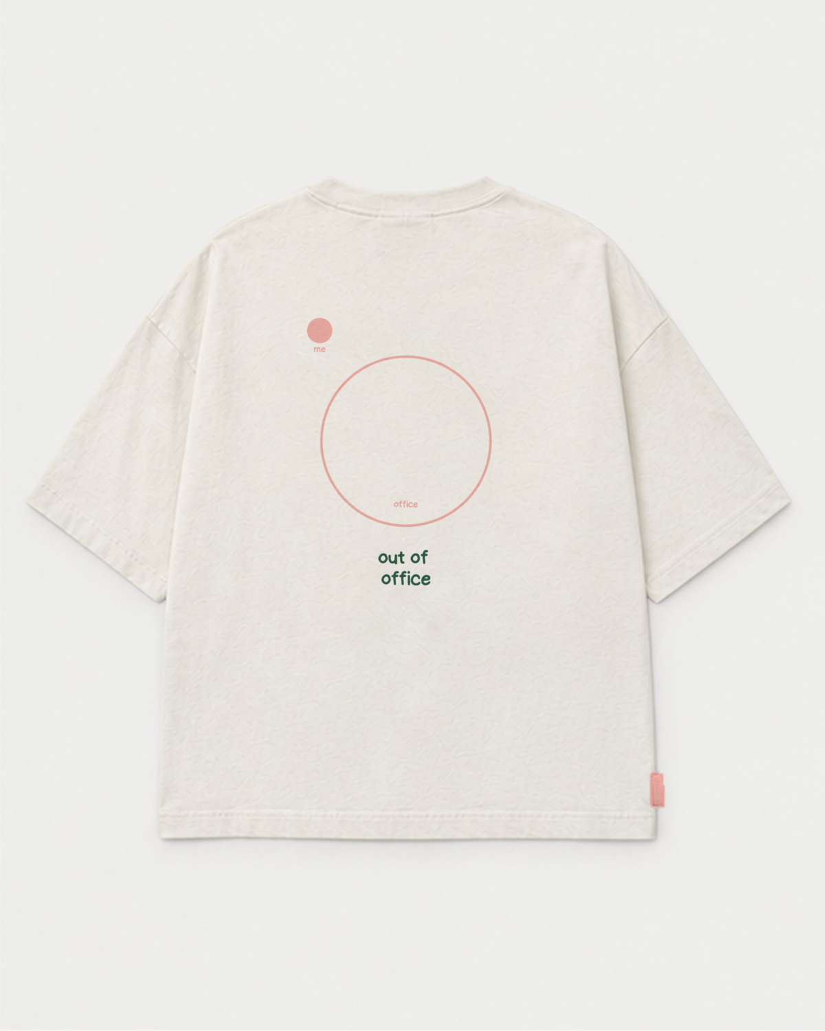 Out of Office Oversized T-Shirt in Creme – Zeitgeist Studios